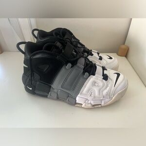 EUC Nike uptempo moon rock grey